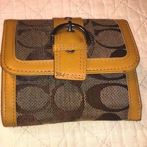 Coach leather wallet